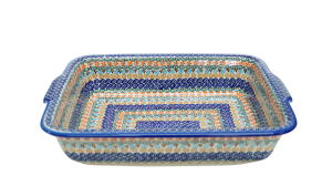 Ovenproof dish with handles (A121 D5)