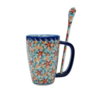 Cappuccino mug with a spoon (A20 D54)