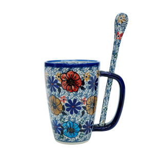 Cappuccino mug with a spoon (A20 D99)