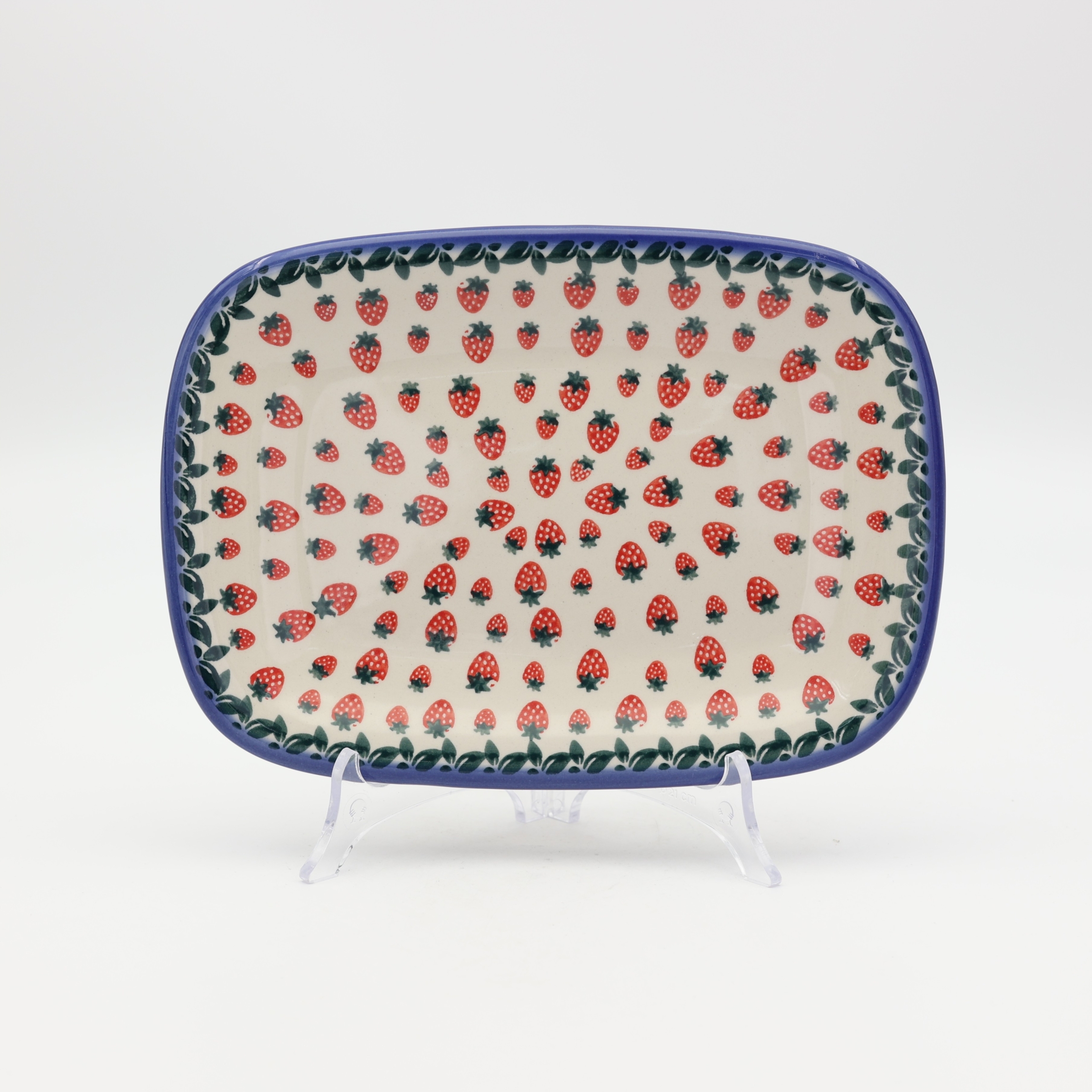 Serving platter DARIA 1 A166 D139 – hand-painted Bolesławiec pottery, elegant and practical for serving main dishes.