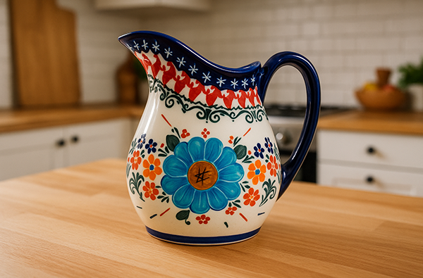 Ceramiczne rękodzieło jako serce rustykalnej aranżacji stołu